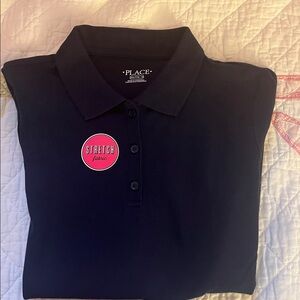 The Children's Place navy blue Long Sleeve Polo Shirt